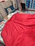 水星系列家纺100%双宫茧桑蚕丝正品蚕丝被抗菌加厚子母被全棉保暖冬季被芯床品 手工定位-胭脂红-已质检专柜正品 100%桑蚕丝 200x230cm【4斤+8斤】子母被 实拍图
