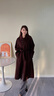 歌力思（ELLASSAY）博主纯羊毛冬季高级双面羊毛毛呢大衣女EWB334D02400 摩卡棕 M 实拍图