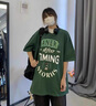 雪莱琼斯（Shelley Jones） 美式复古短袖t恤男士vintage质感潮牌半袖衫体恤学生青少年夏装 杏色 L 实拍图