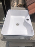 柏野图洗手盆台上盆洗脸盆陶瓷盆洗面盆漱台 阳台洗手盆 小尺寸台上盆 大盆黑鹿有龙头孔（48X38X13CM） 盆配下水器 实拍图