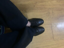 厨王防滑防水防油皮鞋厨师鞋男士休闲鞋厨房专用工作鞋黑色劳保鞋春季 黑色标准款（防滑防水） 43 实拍图