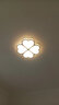 卧室灯吸顶灯圆形遥控led灯具简约现代温馨浪漫薄家用房间灯 薄四叶草 直径50cm  36w无极 实拍图