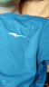鸿星尔克短袖男夏季男士跑步冰感透气健身冰丝速干衣男款T恤运动上衣t恤男 融冰蓝-冰感2120 M (160-165cm/110-120斤) 实拍图