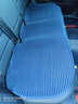 天然居汽车坐垫四季通用乳胶坐垫汽车坐垫小三件通用坐垫单片汽车座垫 乳胶三件套无靠背-深蓝 实拍图