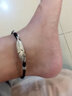 觅馨欧美羽毛脚链一对情侣男女个性休闲皮绳合金脚饰 男款尺寸黑色 实拍图