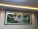 风水怡情旭日东升国画山水画手绘客厅装饰画沙发背景墙办公室挂画靠山字画 旭日东升A 实木画框 125*63cm【升级版】 实拍图