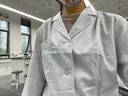 窈嘉长袖白大褂实验服学生白色大衣男女护士服医师医生服食品厂工作服 中厚款松紧袖口 175/XL 实拍图
