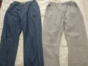 西域传奇牛仔裤男秋冬季潮牌高街宽松直筒裤子男百搭纯色阔腿复古休闲长裤 浅蓝色+深蓝色 3XL建议(150斤-170斤） 实拍图