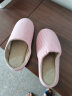 邦有道棉拖鞋静音无声木地板专用四季软底软布底女家居用室内男秋冬季 玫红色 40-41 L(适合39-40) 实拍图
