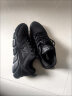 特步男鞋跑步鞋新款夏季厚底旅游透气轻便皮网面休闲运动鞋慢跑鞋子男 黑色 43 实拍图