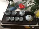 从简整块黑檀木茶盘家用排水式实木茶台小号原木功夫茶具托盘简约茶海 黑檀木观景：55*25*5cm 实拍图