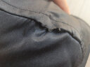 卡帝乐鳄鱼(CARTELO)衬衫男 纯色休闲短袖衬衫舒适透气白衬衣男 1F158101312D 黑色-短袖 4XL 实拍图