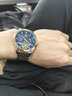 欧利时（OLEVS）瑞士认证品牌手表男全自动机械表夜光防水男士手表满天星高档腕表 升级加强版-钢带间蓝-终身保 实拍图