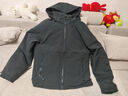 马登工装美式灰色太空棉卫衣无帽圆领空气层宽松打底长袖上衣男秋 深灰色 L 实拍图
