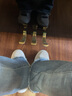 顽刻（ollieskate） 冷粘面包鞋翻毛皮白蓝撞色拼接做旧BAKE经典春夏季男女滑板鞋 38.5  实拍图
