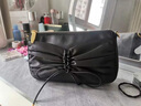 CHARLES&KEITH女士褶皱抽带珠链单肩腋下包生日礼物情人节礼物CK2-20270971 Black黑色 S 实拍图