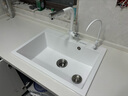 悍高（HIGOLD）石英石水槽洗菜盆单槽厨房水槽洗碗池台上台下盆厨房洗菜水池 680*480白色（配全套豪华套餐） 实拍图
