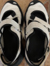 斐乐（FILA）FUSION斐乐玛丽珍凉鞋女鞋新款凉拖魔术贴海螺沙滩鞋 微白/黑-WB 37.5 晒单实拍图