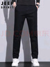 JEEP SPIRIT吉普休闲裤男秋冬季商务裤子男士新复古回潮男裤 黑色 38 实拍图