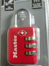 玛斯特（MasterLock）密码锁 TSA锁 商务旅行出差出国箱包防盗锁 密码可调坚固耐用4631 红色 实拍图
