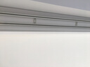 致尚重型窗帘轨道加厚坚美铝材顶装侧装单轨双轨直轨LU型窗帘静音滑轨 象牙白双轨顶装+合金轮（可选墙装） 定制2.7米 实拍图