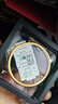 周六福素韵5G工艺黄金手镯女古法金镯子计价AW107851 约10.36g 58mm 实拍图