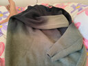 花花公子（PLAYBOY）毛衣男圆领冬季针织衫男士外套线衣男装打底衫 上灰下绿加绒2XL 实拍图