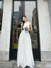 歌力思（ELLASSAY）白色连衣裙2024夏新款针梭拼接莱赛尔仙女裙气质早春穿搭女 纯净白 XS 晒单实拍图