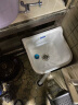 荣洁自动下水家用不脏手大洗拖把池陶瓷阳台台控小号卫生间方形拖布池 301号（长37宽33)手动下水 实拍图