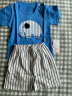 专一（Zhuanyi）儿童短袖纯棉套装夏季幼儿男女童T恤宝宝短袖短裤套装 短套-大象 90cm 实拍图