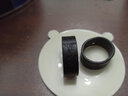 君沃皮带圈真皮圈配件头层牛皮环扣介子套圈套环男士腰带尾部固定皮环 鳄鱼纹黑色3.5cm 实拍图