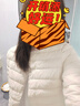 鸭鸭佟丽娅明星同款反季轻薄羽绒服短款女无领薄款内胆修身时尚外套 米白色 S 实拍图