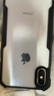 讯迪【气囊防摔壳】适用苹果xs手机壳 iphonexr保护套iPhoneX全包硅胶透明壳防指纹保护壳简约手机套 iPhone X/XS通用【黑色-镭射纹】 实拍图