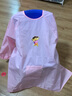 畅印 儿童围裙画画衣防水罩衣中大童绘画美术书法反穿衣小学生长袖护衣宝宝吃饭围兜可定制logo 粉色 140(XXL号身高116-140公分) 实拍图