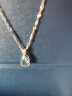 rarebeauty【生日礼物送女友老婆】海蓝宝石项链女天然宝石吊坠锁骨链首饰品 2克拉海蓝宝吊坠+银链 实拍图