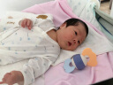 贝瑞加（Babyprints）新生儿衣服2件装婴儿连体衣纯棉初生宝宝长袖爬服 蓝彩虹皇冠52 晒单实拍图