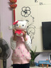 Hello Kitty女童马甲儿童背心棉春装保暖2025新款洋气针织马夹秋季外穿童装 浅粉草莓513262 140 CM适合135-145 实拍图