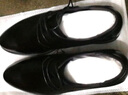 七匹狼皮鞋男内增高商务休闲鞋头层牛皮正装鞋真皮系带休闲鞋子男士婚鞋 黑色（四季款） 43 实拍图