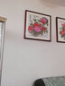 紫腾随轩新中式牡丹花开富贵装饰画客厅餐厅背景墙画卧室床头挂画壁画 图13 60*60cm红木色实木框 实拍图