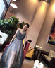 miss nitaly 夏季新品女装性感修身网纱波西米亚连衣裙度假沙滩裙子吊带长裙 灰 M98-110斤 实拍图