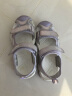 百丽童鞋【独家款】夏儿童凉鞋女童包头沙滩鞋软底户外鞋紫色31 实拍图