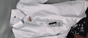 罗蒙（ROMON）纯色商务职业正装男士白衬衫工装外套长袖衬衣男CS108白色M 实拍图