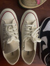 匡威（Converse）官方 1970S男女经典低帮帆布鞋米白色162062C 162062C/米白色 38 实拍图