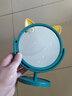 派代（PAIDAI）桌面镜子高清化妆镜 台式梳妆美容单面公主镜 可旋转美妆镜 复古绿 实拍图