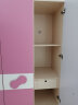 全友家居 青少年衣橱衣柜 两门简约衣柜 可爱粉色木质板式家具106208 三门衣柜 实拍图