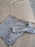 七匹狼高档男士内裤男平角裤纯棉中腰透气裤衩男生裤头底裤四角裤 (纯色)明筋款 4条 3XL (185) (建议160-180斤) 实拍图
