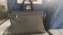 斐格手提包男士商务包横款电脑包休闲包单肩斜挎包帆布公文包背包潮 黑色（单品） 14英寸 实拍图