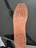 牛皮鞋垫吸汗防臭减震透气鞋垫运动真皮鞋垫男女硬款春夏秋季大码鞋垫 真皮打孔【三双装】 39 实拍图