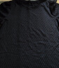 尚都比拉泡泡袖设计短袖雪纺衫女春秋简约肌理感圆领纯色上衣 黑色 XL  晒单实拍图