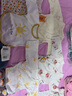 婧麒（JOYNCLEON）【带口水巾】婴儿衣服春秋款新生儿长袖哈衣纯棉连体衣 套头彩虹 66cm 实拍图